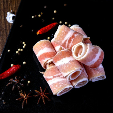 天然鹿兒島白豚豬腩火鍋片 (250G+-...